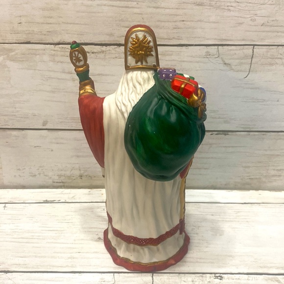 Set of 2 Traditions Old World Porcelain Collectable Santas - Picture 7 of 7